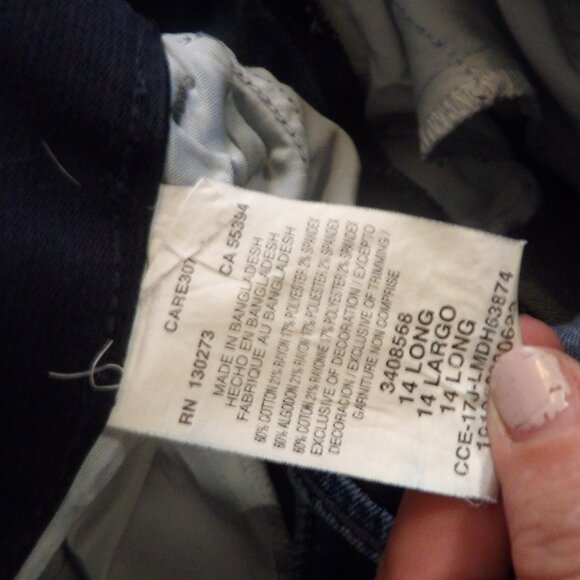 Lee Total Freedom Comfort Waistband Straight Leg Jeans Sz 14 Long - Picture 7 of 7